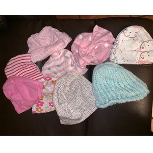 Baby hats almost all brand new
